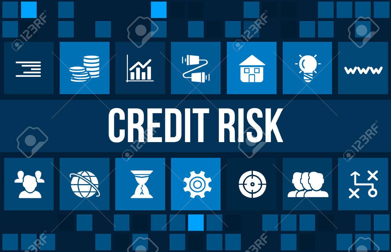 Credit risk and financial services illustration