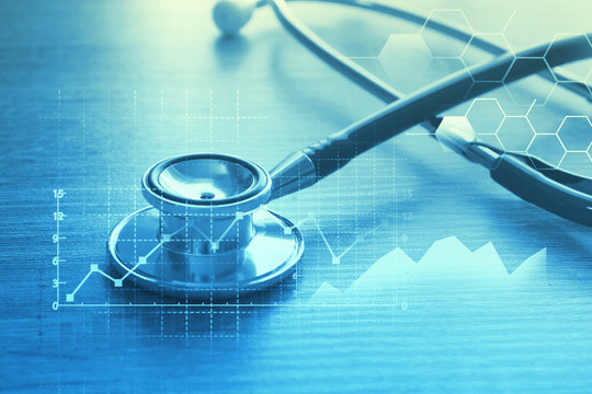 Healthcare data and analytics visual